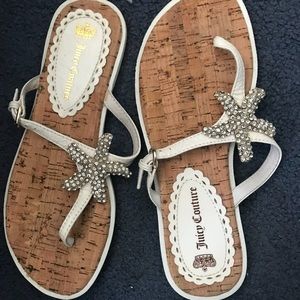 Juicy couture starfish sandals size 6